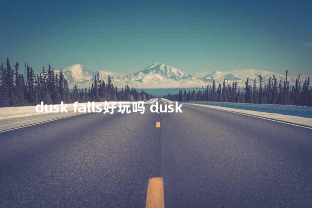 dusk falls好玩吗 dusk游戏